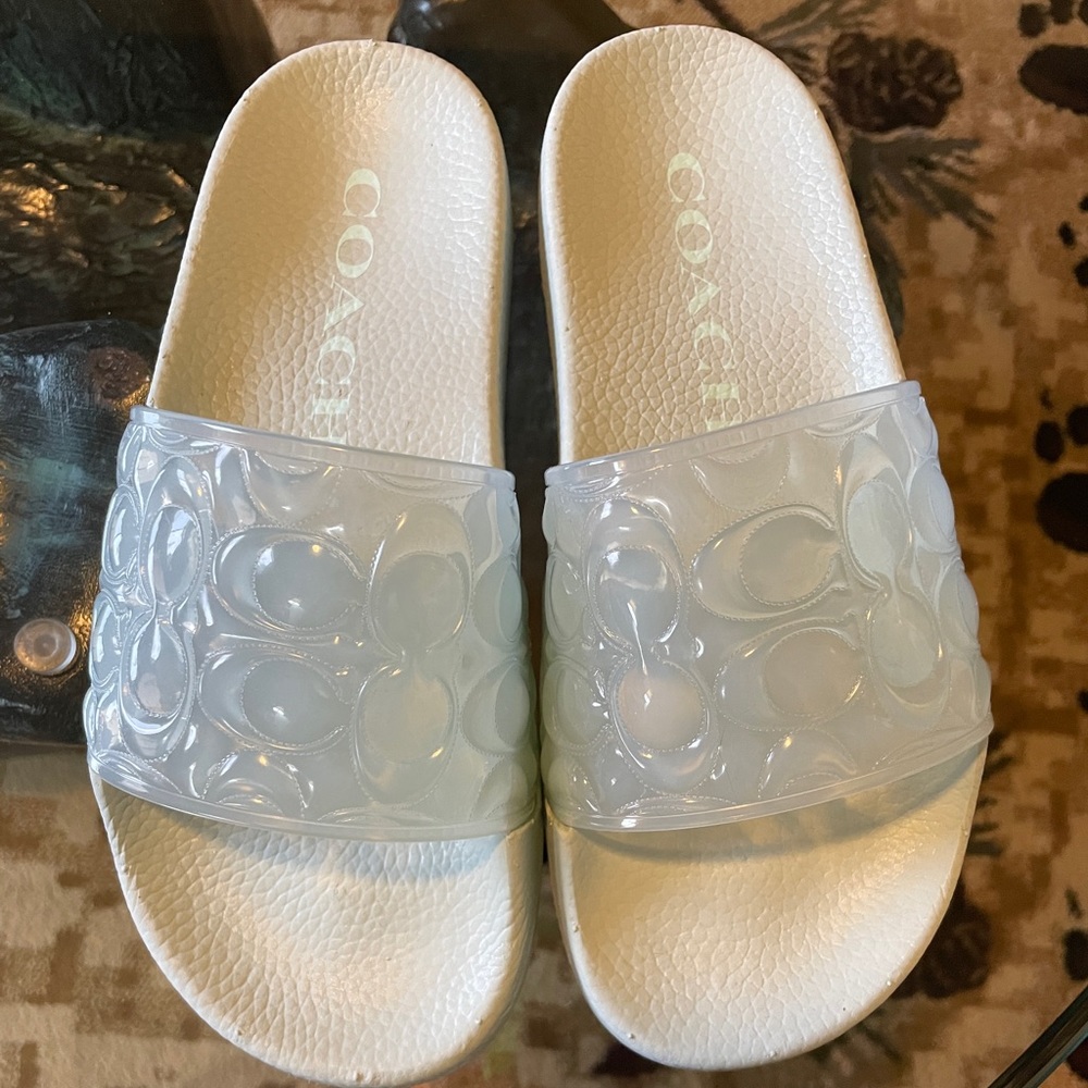 Coach jelly slides
